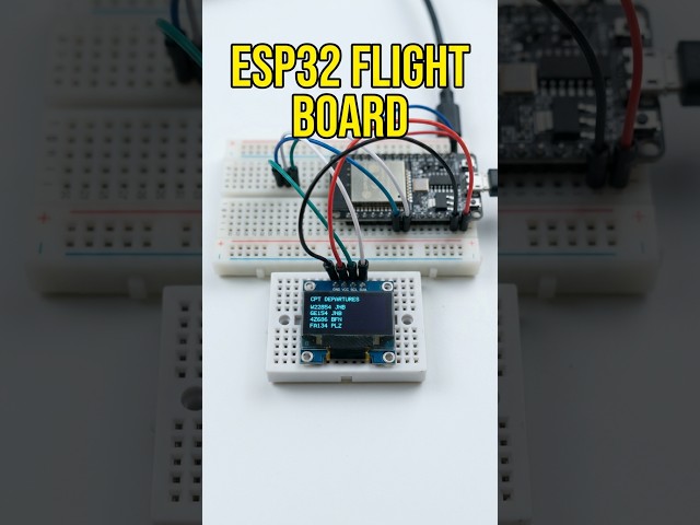 ESP32 Arrivals & Departures flight Board