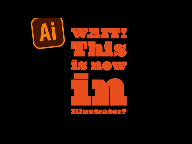 NEW: Text Block Function in The Adobe Illustrator Beta