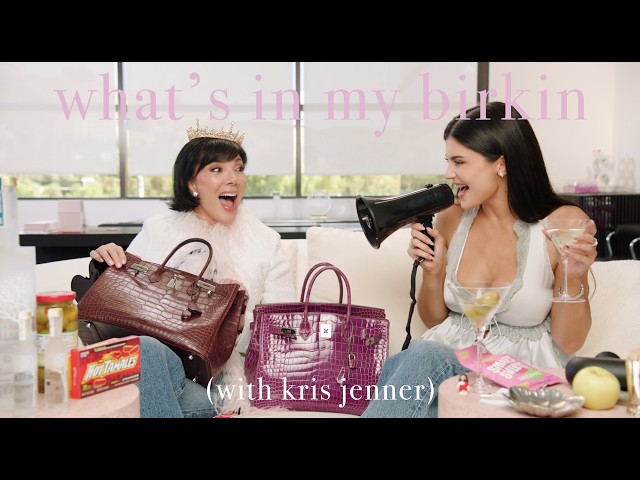 what's in my birkin? (with kris jenner)