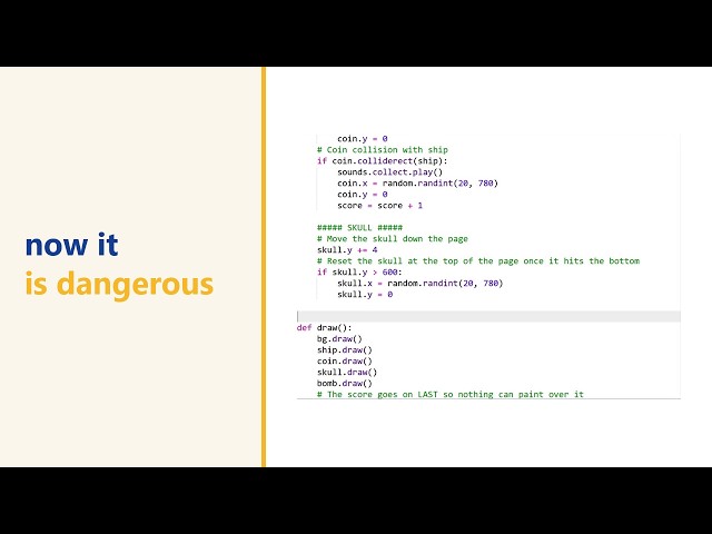 Reusing a pattern in pygame zero — making the skull fall too