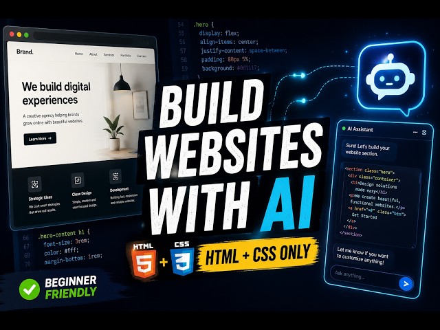 Build a Professional Website with AI as Your Assistant (HTML & CSS Only)