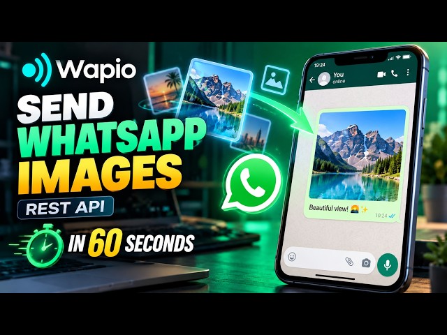 How to Send WhatsApp Images with REST API in 60 Seconds | Wapio