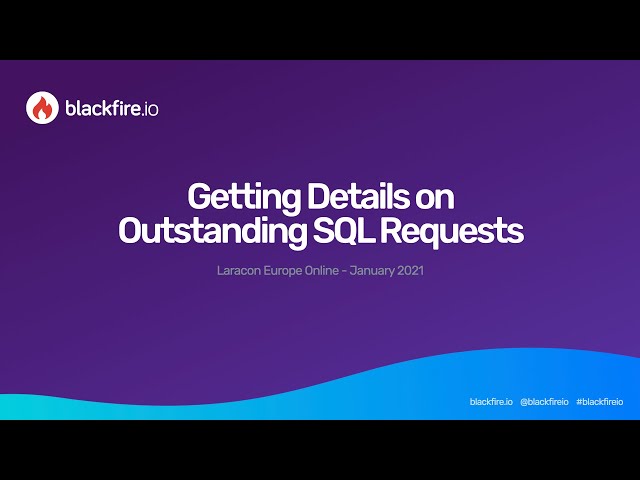 Getting Details on Outstanding SQL Requests