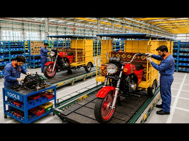 HOW 6-SEATER Rickshaw Metal Body Manufacturing Process in Prime Star Factory