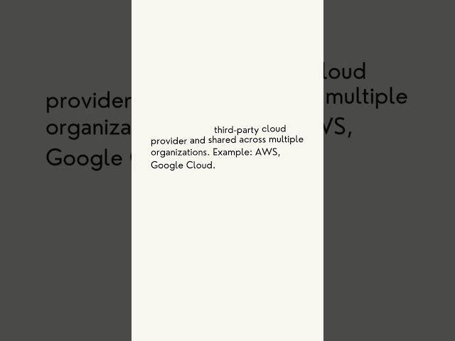 Cloud Deployment Models #clarusway