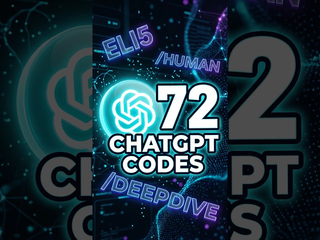 72 ChatGPT Secret Codes for Better Results 🤯  AI Prompt Hacks You Need to Know!