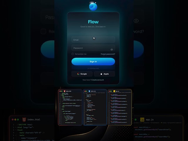 login flow page animation #webdevelopment #businesswebsite #uxdesign #webdesign #infiwebcraft