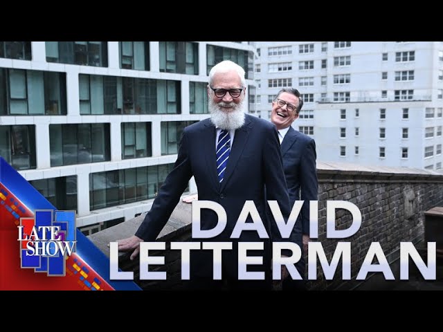 Wanton Destruction Of CBS Property - Letterman & Colbert Toss Stuff Off The Roof Of The Ed Sullivan