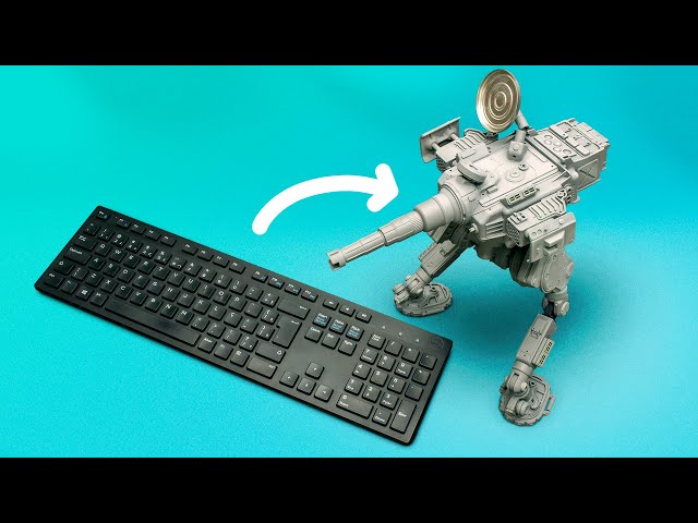 Using OLD KEYBOARDS to build MECHS!