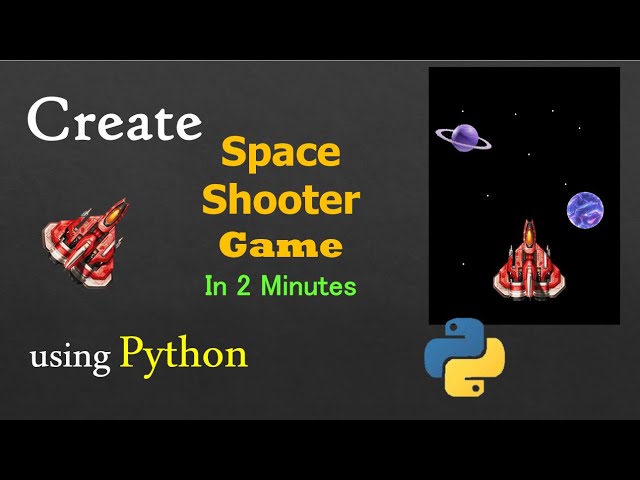 Create Space Shooter Python Game using Pygame | Python mini project ideas for beginners