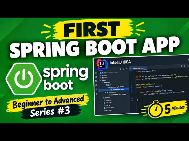 Create Your First Spring Boot Application | Spring Boot Tutorial for Beginners(Step-by-Step) #video