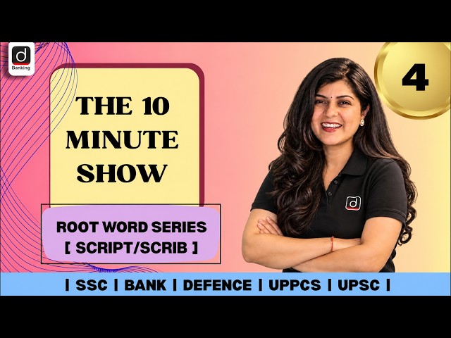 Root Words in English Vocabulary | Root Word "SCRIPT / SCRIB" | Root Words | 10 Min Show | Manvi Mam