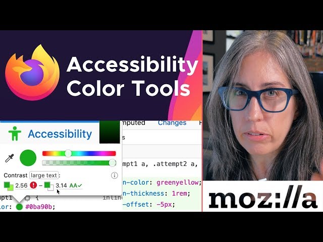 Testing Color Contrast & Simulating Color Blindness with the Firefox Accessibility Inspector