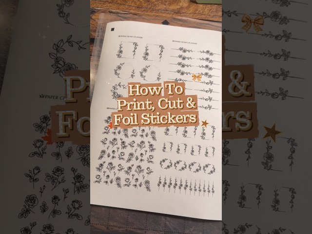 How to Print, Cut & Foil Stickers ✨ #DIYStickers  #Silhouette #StickerMaking #CraftWithMe #jesus ￼