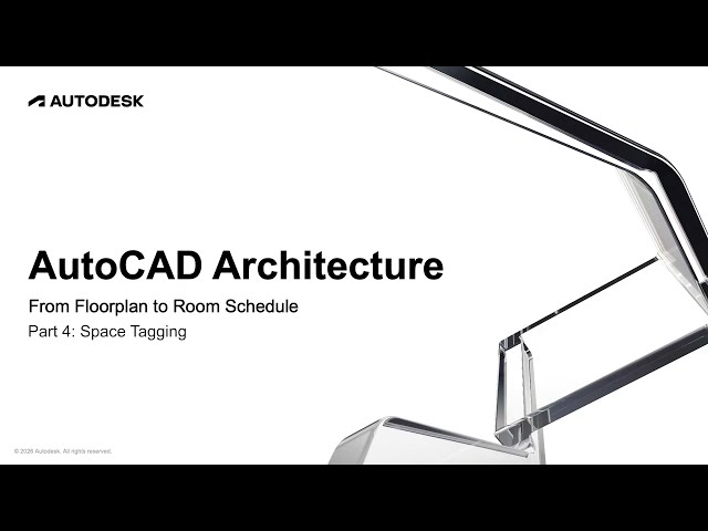 From Floorplan to Room Schedule Part 4: Space Tagging | AutoCAD Architecture