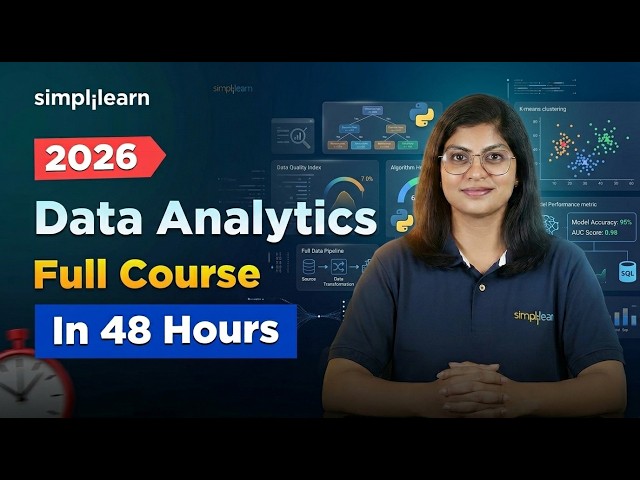 Data Analytics Full Course 2026 [FREE] | Data Analytics Tutorial For Beginners | Simplilearn