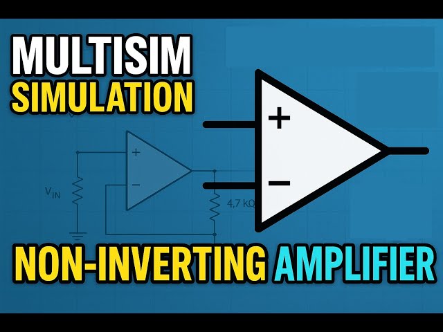 Non-Inverting amplifier simulation using Multisim #opamp #multisim
