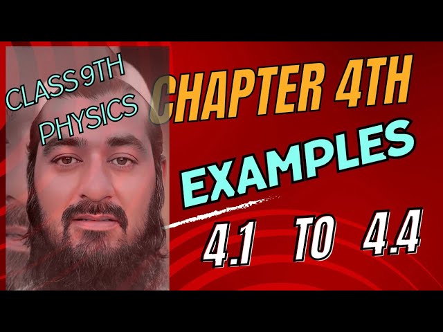 Class 9th Chapter #  4 Turning Effect of Force Numerical Examples 4.1 to 4.4 #physics