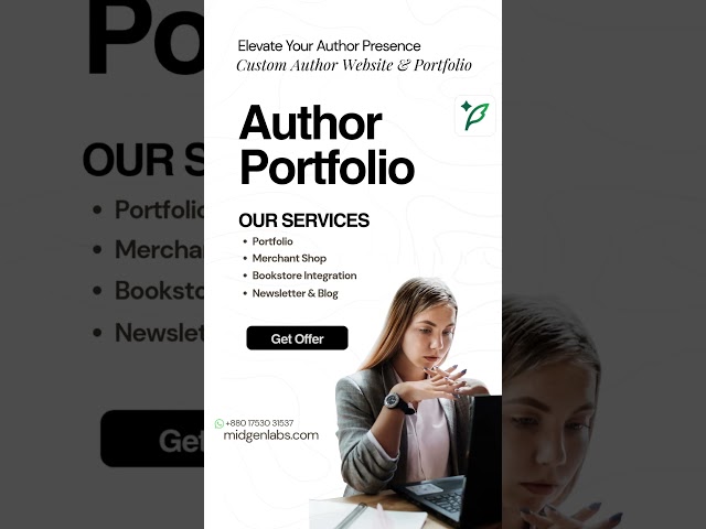 Hello Writers, Get your professional portfolio  #indieauthor #booktok #author #writertok #writer