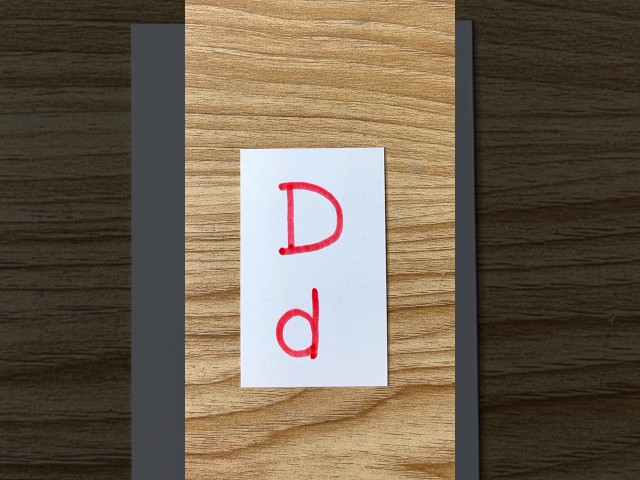 easy letter drawing D d