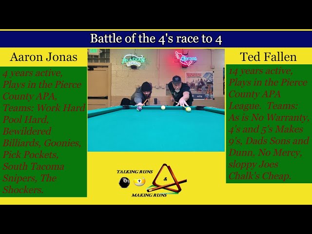 Battle of the 4's Aaron Jonas vs Ted Fallen
