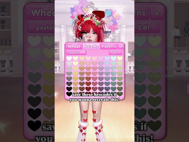 DTI CUSTOM COLOR PALETTE TUTORIAL!!❤️ #dresstoimpress