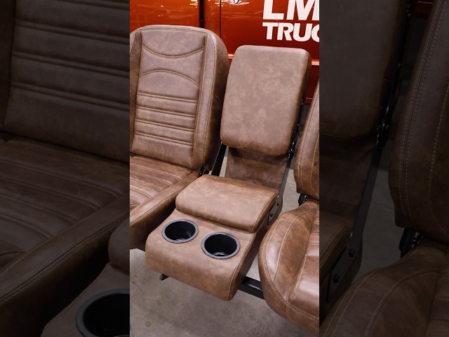 Get your LMC Signature Brown Buddy Console now at lmctruck.com! #truckinterior #trucks #classictruck