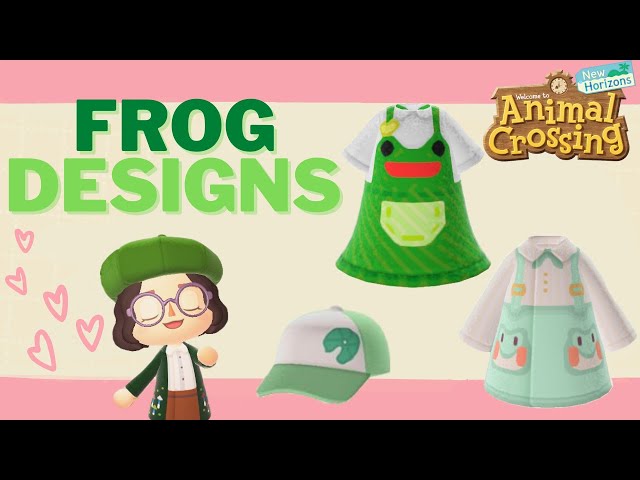 14 adorable FROG custom designs🐸Animal Crossing: New Horizons
