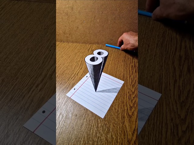 3D Number 8! FULL TUTORIAL HERE 👇 👇