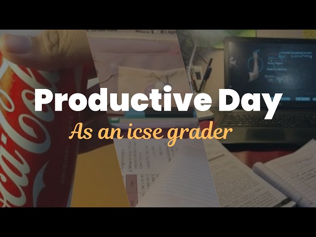 Productive Sunday After Wasting Half the Day 😅 | Study Vlog #class10 #icse #studentlife