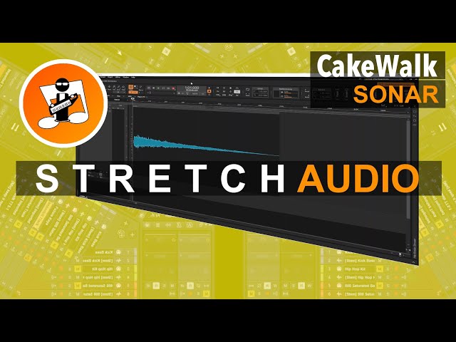 How to stretch audio in Cakewalk Sonar (by Bandlab)