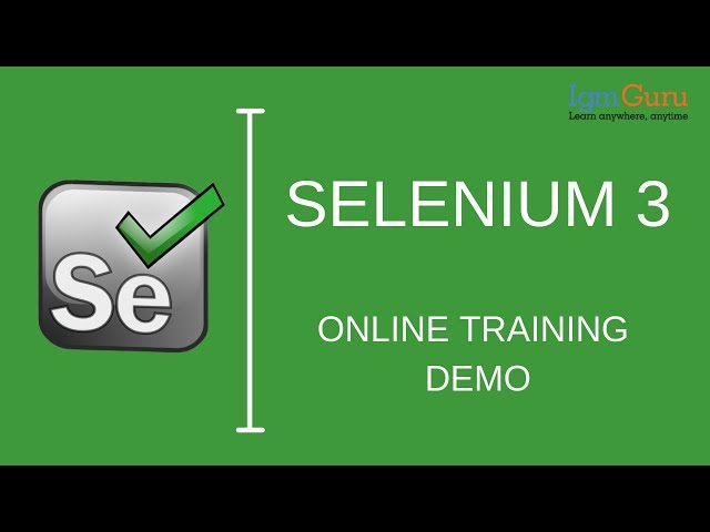 Selenium Tutorial for Beginners|Selenium Online Training|Selenium Testing Tutorial [2026] - igmGuru