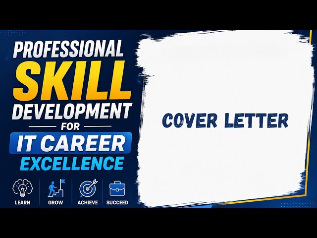 Professional Skill Development for IT Career Excellence | Cover letter | FYUGP | fifth semester