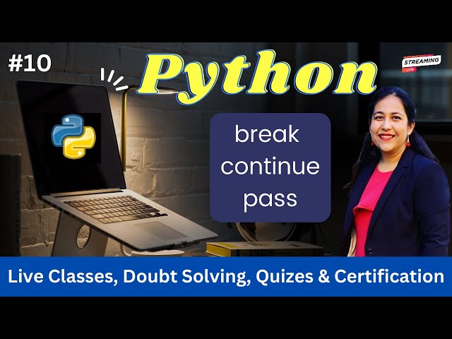 break, continue & pass in Python Programming #CodingforBegineers, #python #computerscience #coding
