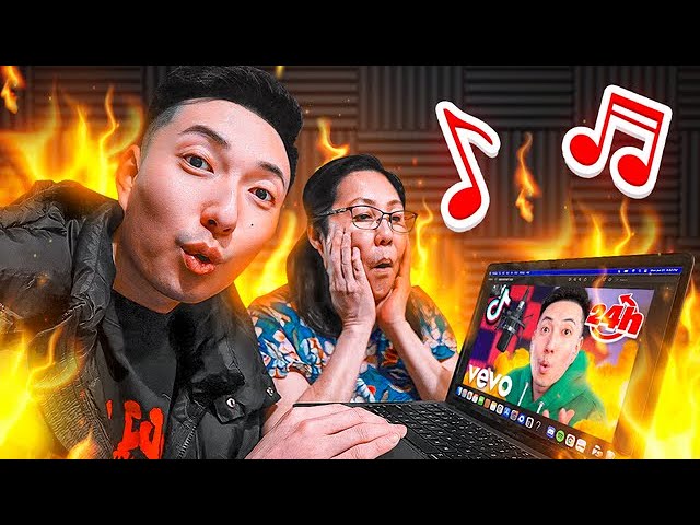 MY MOM REACTS TO MY NEW SONG! (RageElixir - Track Star)