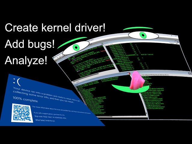 CREATE and DEBUG a Windows KERNEL device driver!