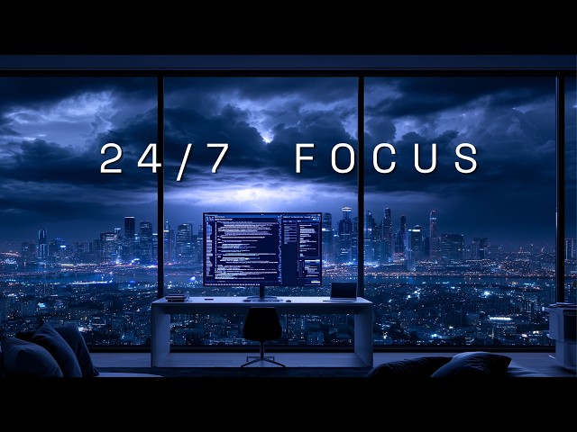 24/7 FOCUS Live | Deep Focus Music for Coding, Programming & Late-Night Work