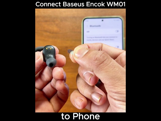 Connect Baseus Encok WM01 to Phone