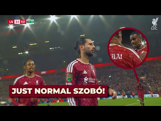 Barcola & Isak React to Szoboszlai’s SCREAMER for Liverpool vs Tottenham
