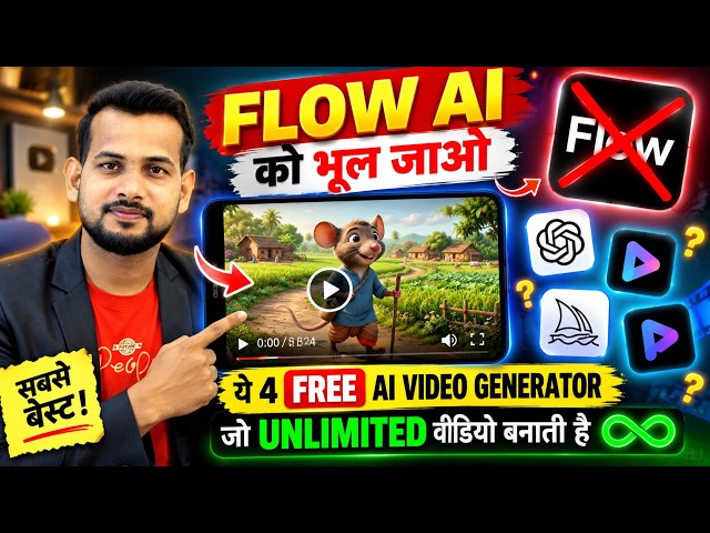 Google Flow छोड़ो! 😱 ये FREE AI Tool Unlimited Long Video बनाता है | image to video ai free 🔥