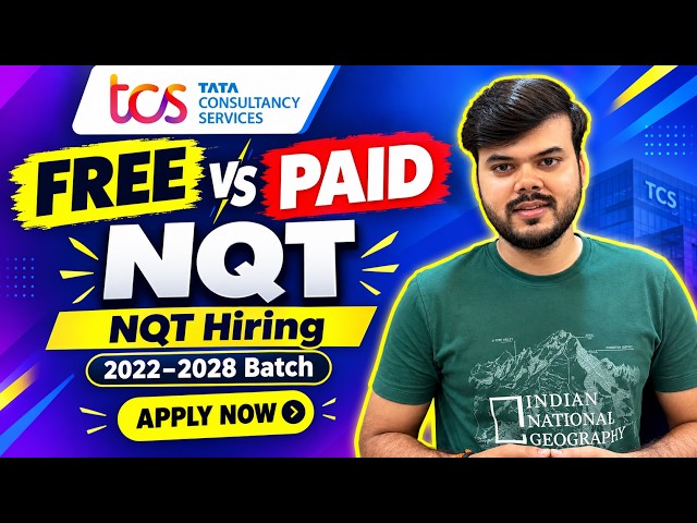 Free NQT vs Paid NQT in TCS | NQT Registration Open 2026 NEW | Apply Now