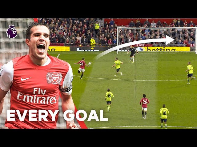 Every Robin van Persie Premier League Goal | Arsenal & Manchester United