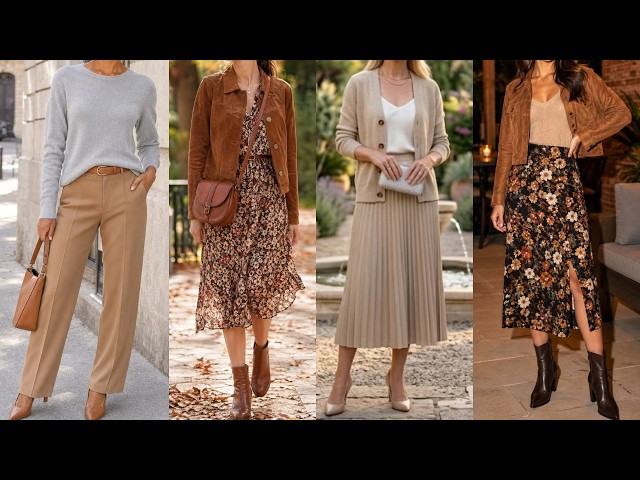 OUTFITS and COMBINATIONS Fall Winter 2026-2027 in Brown and Terracotta Tones / Stylish Looks