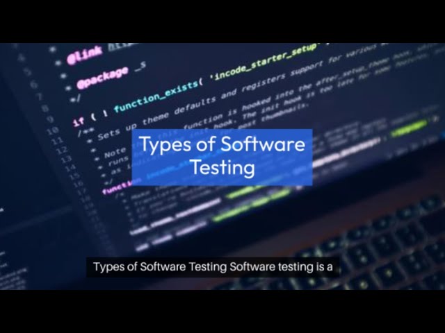 16. Types of Software Testing