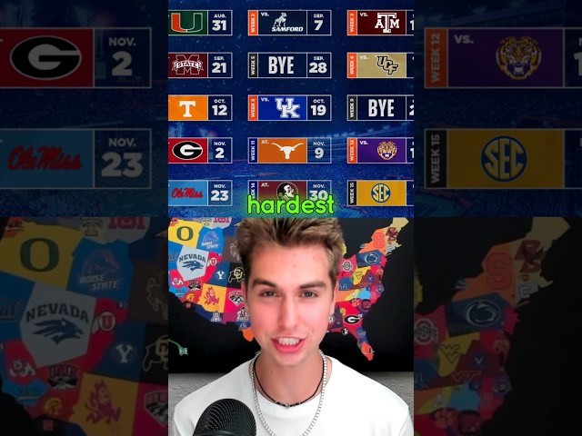 MOST BRUTAL schedule in CFB 2024🤯 #collegefootball #cfb #ncaa #floridagators #florida #secfootball