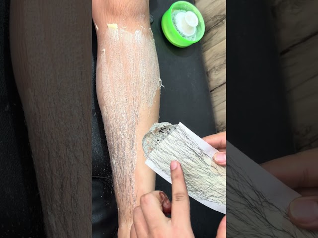 Full Tutorial Leg wax with roll-on wax heater at home or salon // step by step leg waxing