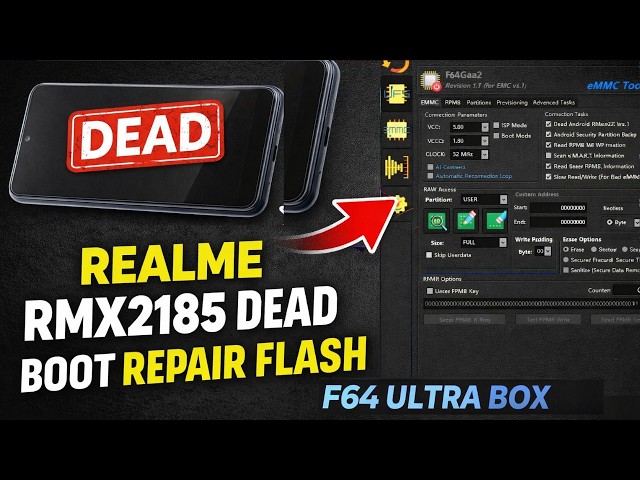Realme RMX2185 Dead Boot Repair Flash F64 Box