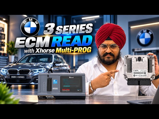 How to Read BMW 3 Series ECM? 🔥 | Xhorse Multi-PROG ECM Reading | Amit Keys