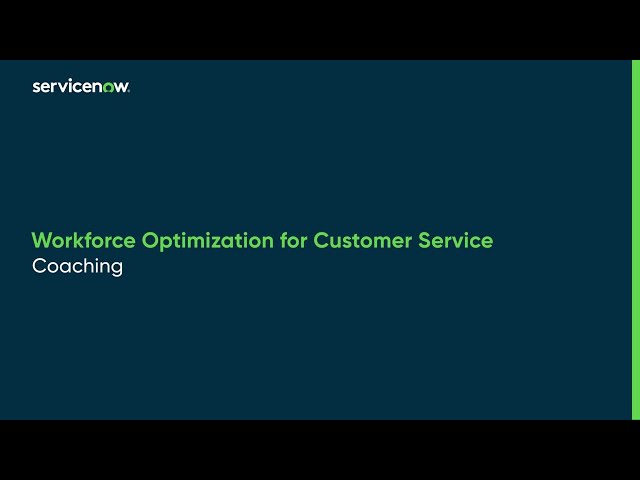 Workforce Optimization for Customer Service | Coaching