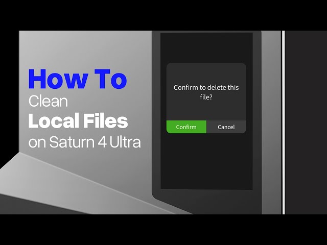 How to Clear Local Files on Saturn 4 Ultra
